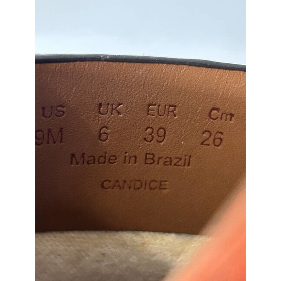 27 EDIT Naturalizer Candice Snake Print Orange Python Slip On Mules Size 9 - Picture 7 of 8